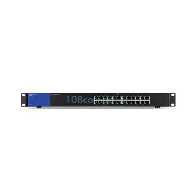 LINKSYS LGS124 24-Port Gigabit Switch Rack-mountable steel case