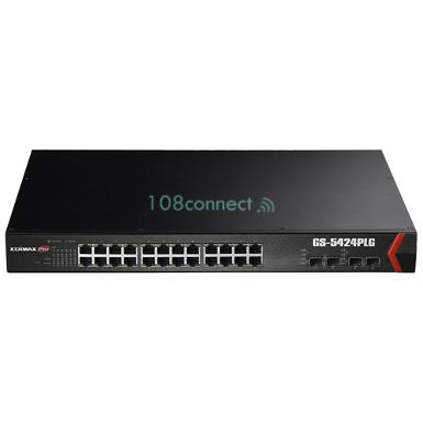 EDIMAX GS-5424PLG 24-Port Gigabit PoE+ with 4 SFP Slots Web Smart Switch