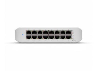 Ubiquiti USW-Lite-16-POE L2 PoE switch 8 x 1G PoE+, 8 x 1G, Fanless, Wall-mountable, 45W supply