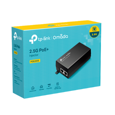 TP-LINK POE260S Omada 2.5G PoE+ Injector Adapter