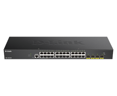 D-LINK DGS-1250-28X 28-port Gigabit Smart Managed Switch with 4-port 10G Uplinks