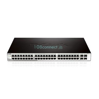 D-LINK DGS-1210-52 48-port UTP 10/100/1000Mbps, 4-port Gigabit SFP Smart Switch