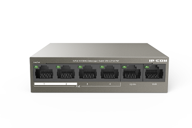 IP-COM F1106P-4-63W 6-Port 10/100Mbps Desktop Switch with 4-Port PoE Switch