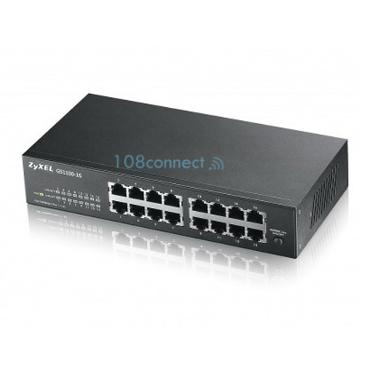 ZyXEL GS1100-16 16-Port Gigabit Desktop Switch Rack-mount